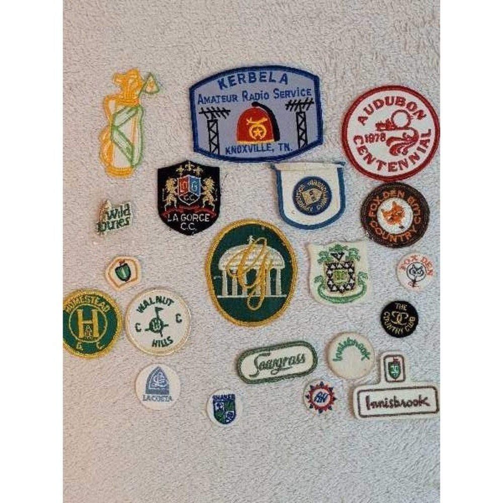 VTG Lot 21 Golf Course‎ Country Club Embroidered Patches Bundle